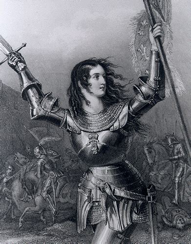 Joan Of Arc Maid Of Heaven Engraving Of Joan Of Arc