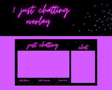 Pink Neon Stream Package Neon Pink Twitch Panels Pink Etsy