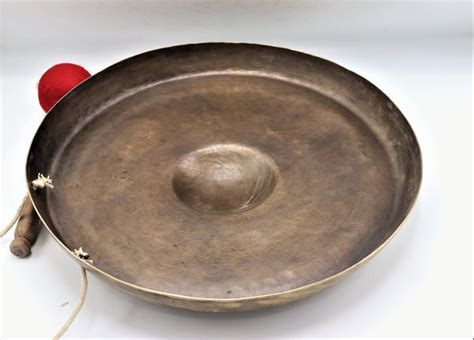 17 Inch Authentic Hand Hammered Gong Large Tibetan Gong Bell Etsy