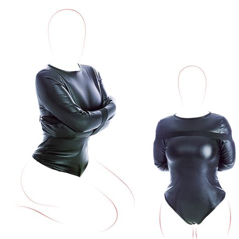 Bdsm Bondage Mummy Restraint Bags Leather Arm Binder Restraint Straitjacket Sexy Costume Sex