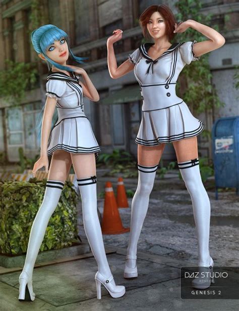 Seifuku For Genesis 2 Females 3d Models For Poser And Daz Studio