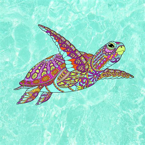 The Original Sea Turtle Spirit Digital Art By Coastalpassion Fine Art