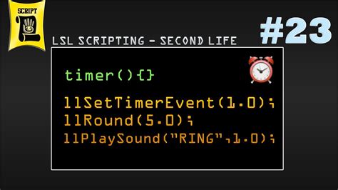 Evento Timer Y Funciones Lsl Scripting 23 Second Life Youtube