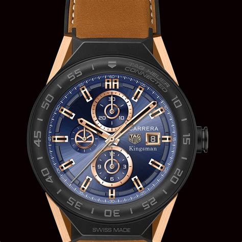 The watchmaker teamed up with intel, its partner from the previous model, to a truly modular watch featuring an original concept which is brand new in the field of connected watches: TAG Heuer Connected Modular 45 Kingsman Special Edition ...