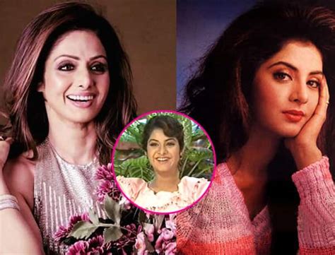 She Is Better Than Me Said Divya Bharti When Compared To Sridevi Watch Video Bollywood Life