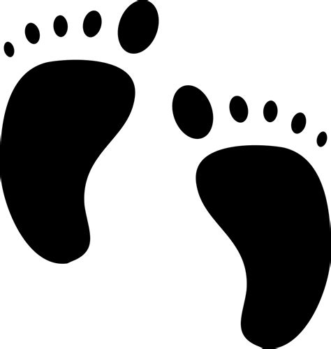 Human Foot Prints Baby Feet Svg File 928x980 Png Download