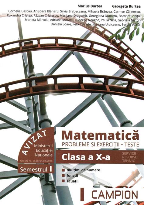 Matematica Probleme Si Exercitii Teste Clasa 10 Sem1 Marius