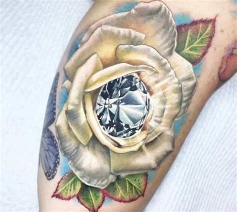 Here is what we recommend to you: Rose and Diamond tattoo by Ben Kaye | Tattoo ideas ...