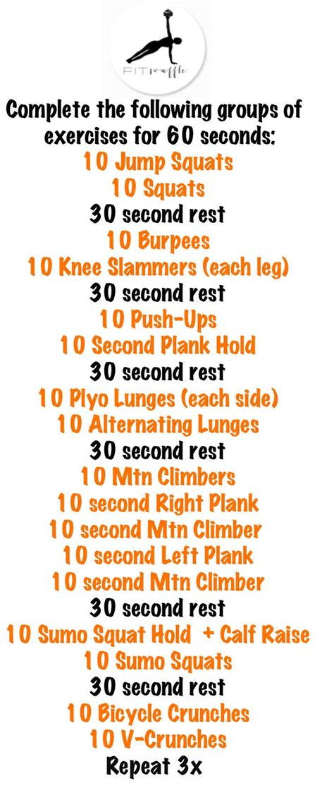 10 20 Or 30 Min Workout No Equipment Be Fit