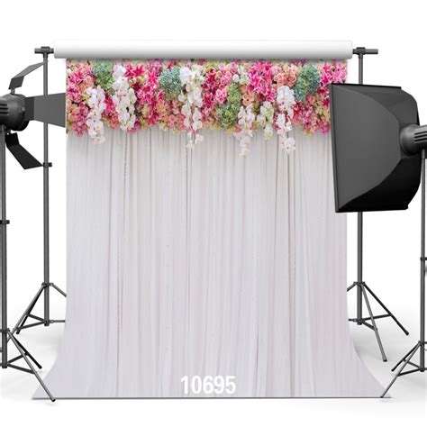 Sjoloon Wedding Photography Background Flowers And Curtain Photography