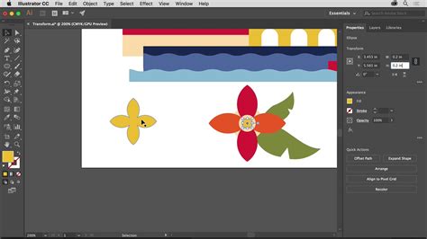 09 Transform And Edit Artwork Transform Artwork Adobe Illustrator