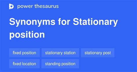 Stationary Position Synonyms 100 Words And Phrases For Stationary