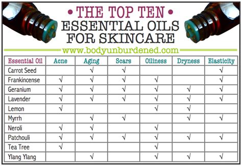 The Top 10 Essential Oils For Skincare Body Unburdened