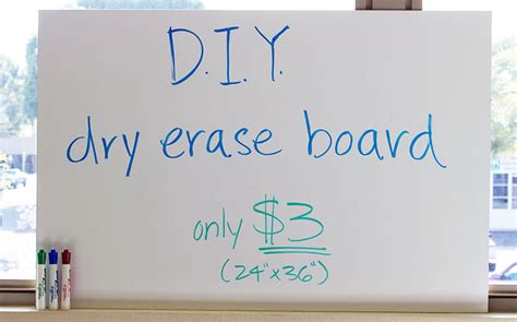 When it comes time to write something else, just take a tissue and wipe it clean. DIY: Make Dry Erase Boards for under $3 - GoGo Heel®