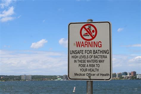 swim advisories posted at centennial minet s point barrie news