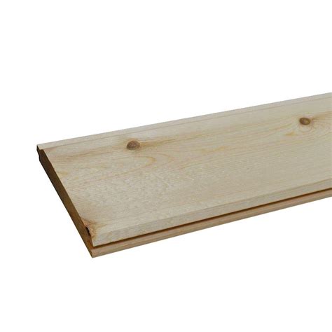 Unbranded 1 In X 6 In X 8 Ft 2 Pine Tongue And Groove Common Board