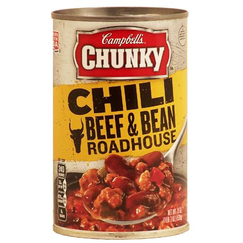 Campbells Chunky Chili With Beans Roadhouse Beef And Bean Chili 19oz