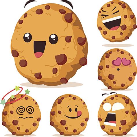 Chocolate Chip Cookie Illustrations Royalty Free Vector Graphics