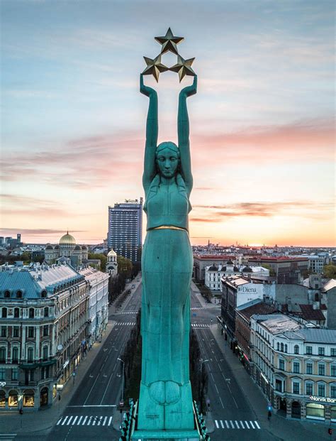 The Monument Of Freedom In Riga Latvia Reurope
