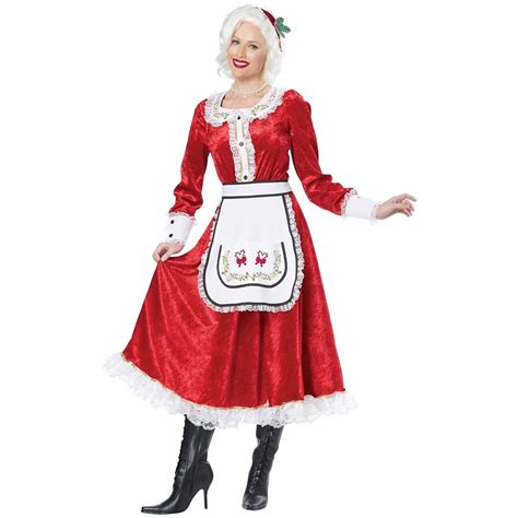 Classic Mrs Claus Adult Costume Fancy Dress Red Christmas Santa Womens Xs Xxl Walmart Canada