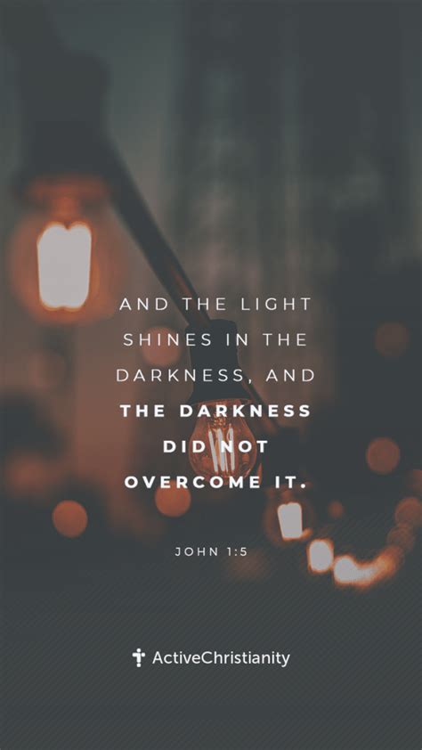 John 15 Bibleverse Wallpaper And The Light Shines In The Darkness