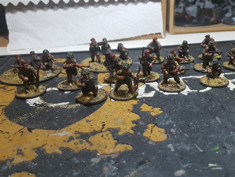 Stayed Up Late To Finish Some Bolt Action Infantry Rminipainting