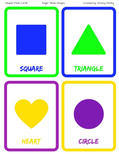 Free Shape Flashcards For Kids Totcards Free Printable Flash Cards