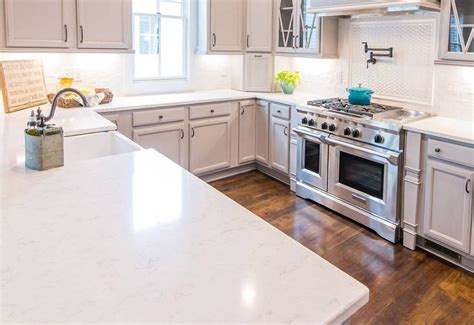 Zodiaq london sky, zodiaq neve, zodiaq cashmere carrara, zodiaq calacatta natura, lg minuet, hanstone tranquility, caesarstone london grey, caesarstone frosty carrina; Q Premium Cashmere Carrara Quartz - Euro Stone Craft