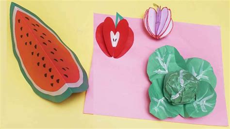 Diy 3d Fruits With Paper Diy Kids Crafts Paper Fruits Making