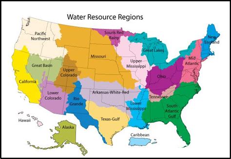 Usgs Watershed Regions Map Image Eurekalert Science News Releases