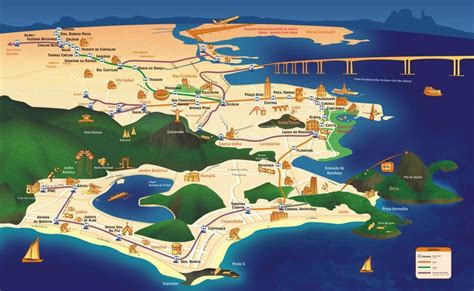Mapa Dos Pontos Turisticos Do Rio De Janeiro