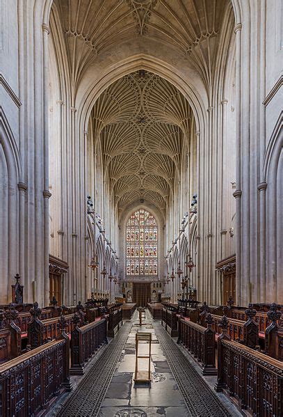 Image Bath Abbey Nave Fan Vaulting Somerset Uk Diliff