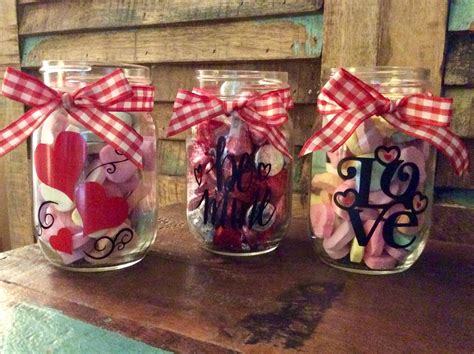 Valentine Mason Jars By Lindalucrafts On Etsy Valentine Mason Jar