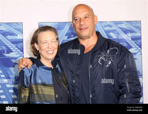 Vin Diesel Right And His Mother Delora Vincent Arrive At The Los
