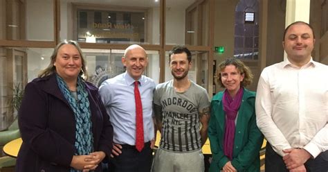 Anneliese Dodds And Shadow Housing Minister John Healey Visit Oxford