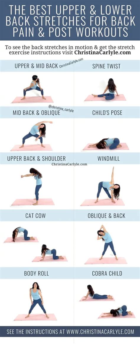 10 Upper And Lower Back Stretches For Pain And After Workouts Lower