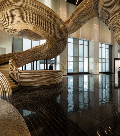 Atrium Tower Lobby L Oded Halaf And Crafted By Tomer Gelfand Building