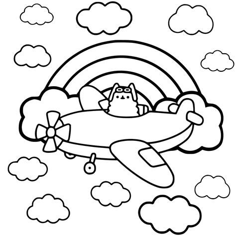 Pusheen Coloring Pages At Free Printable Colorings