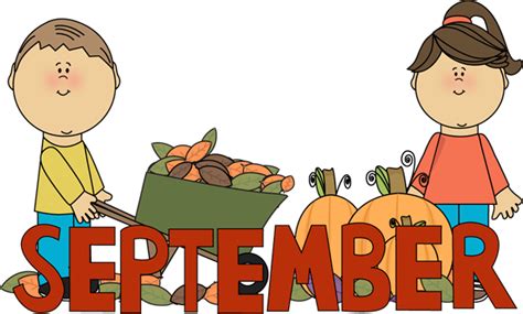 September Fall Kids Clip Art - September Fall Kids Image ...