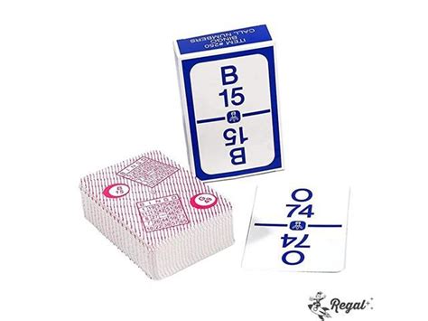 Bingo Calling Card Deck With Durable Plastic Coating High Contrast