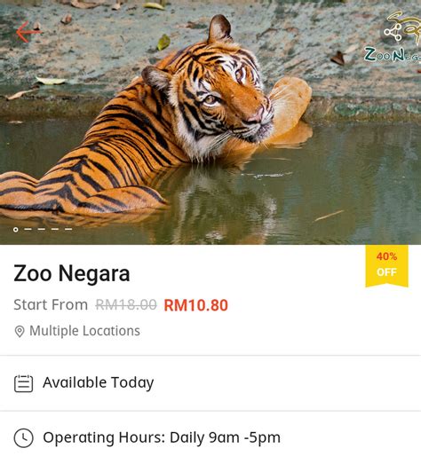 Partnering with ticket2u, lazada and shopee, you can now support the initiative by purchasing donation tickets! Zoo Negara is Having 40% Discount on Their Ticket ...