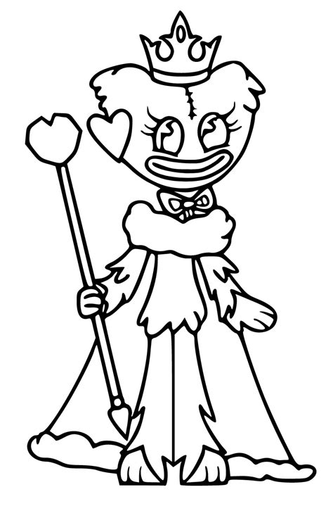 Huggy Wuggy Blue Monster for Kids Coloring Pages  Huggy Wuggy Coloring