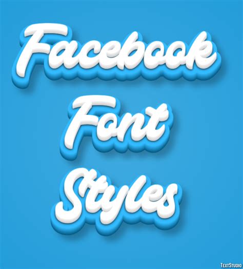 Facebook Font Styles Text Effect And Logo Design Font