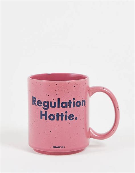 Typo X Mean Girls Regulation Hottie Mug In Pink Asos