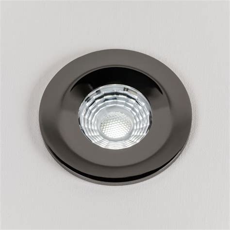 Black Chrome Downlights Led Fire Rated Fixed Led Ip65 Dimmable The
