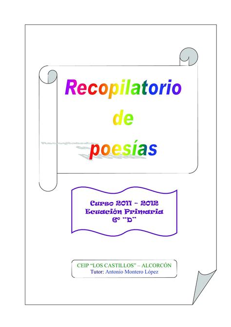 Calaméo Recopilación De Poesías