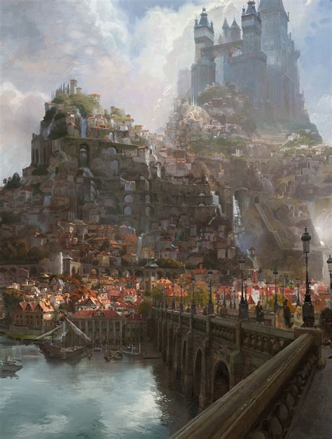 Fantasy City Fantasy Art Landscapes Fantasy City Tangled Concept Art