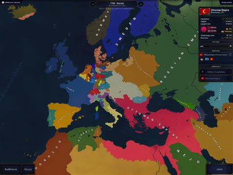 1700 Europe Map Scenarios Age Of History 3