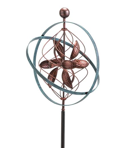 10 best spiral wind spinners of december 2020. Bronze and Patina Spiral Metal Wind Spinner | Wind and Weather