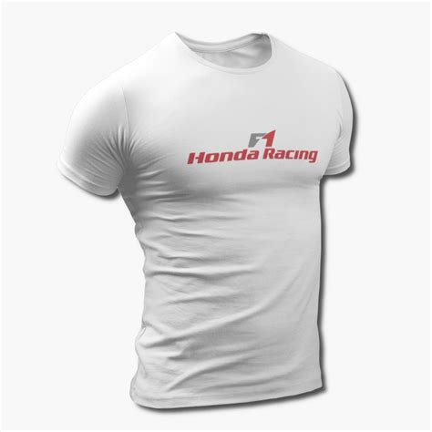 Honda F1 Racing T Shirt Honda F1 Racing Logo White Tee Shirt T Shirt